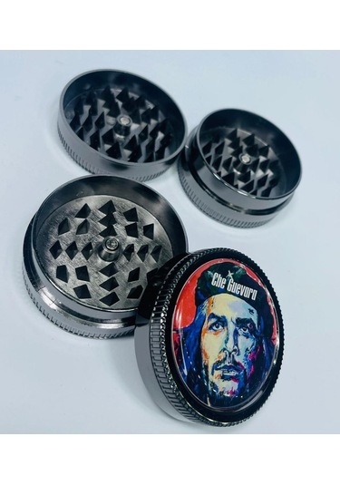 Che Guevara Metal 2 Parça Sivri Diş Tütün Öğütücü Grinder 50 MM