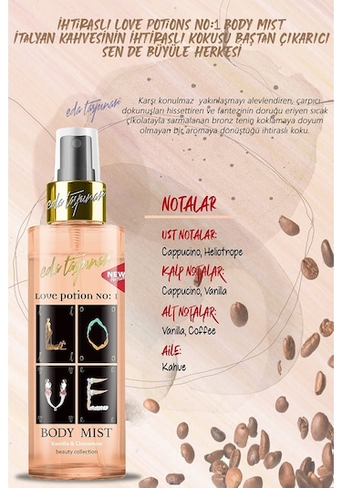 Eda Taşpınar Love Potion No:1 Vanilla&Cinnamon Body Mist Vücut Spreyi 200 ML
