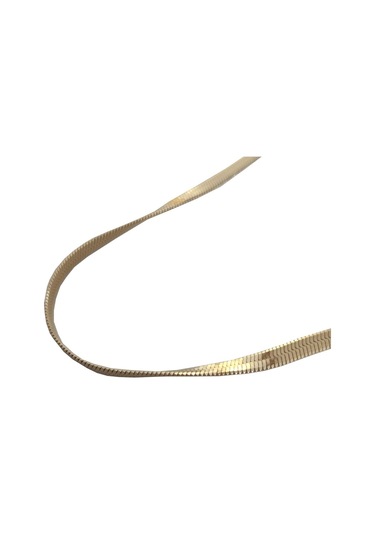 Uzel Çelik Sarı Gold İtalyan Zincir Solmaz Kararmaz Çelik Kolye Sarı