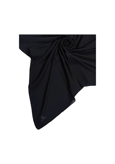 Mim Eşarp Mısırlı Eşarpları Aerobin Jazz Caz Eşarp 140x140 Cm Siyah