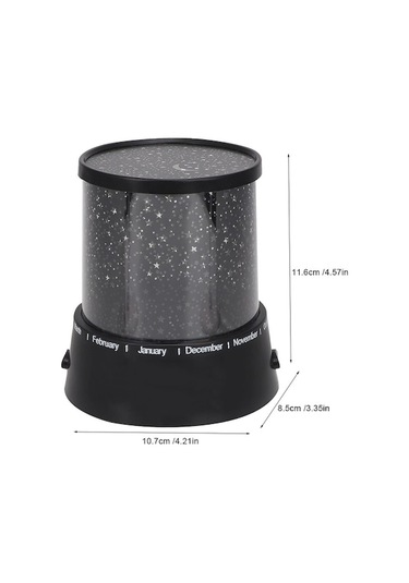 Ulzyvf Yıldız Yatak Projeksiyon Lambası Gökyüzü Efekti İle Plastik Odası Için Beyaz Işık - Tu Beyaz