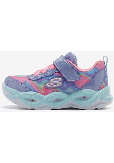 Skechers Twisty Glow - Sorbet Swirl Küçük Kız Çocuk Mavi Spor Ayakkabı 303716n Pwmt Mavi