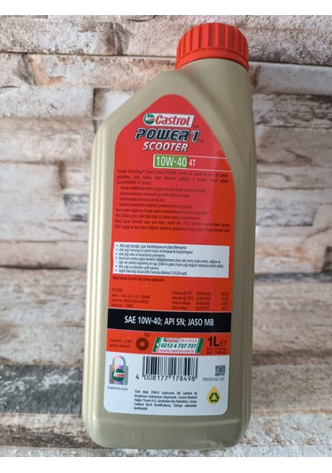 Scooter 10w 40 Power 1 Motosiklet Yağı Ü/y 2024