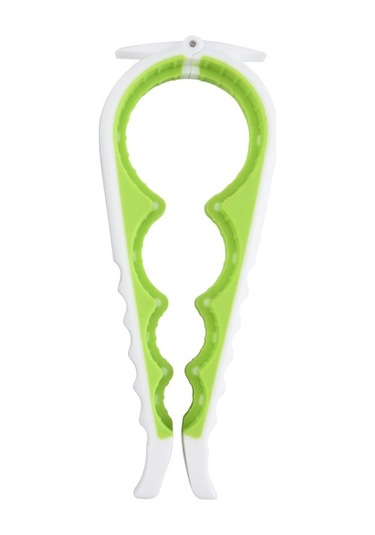 Çok Fonksiyonlu Silikon Kaymaz Şişe Açıcı Ev Güvenliği Açıcı Olabilir Beyaz + Yeşil , Boyut:6 Adet Beyaz