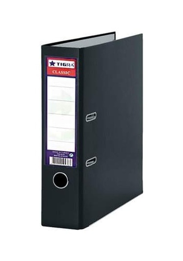 Tigra Geniş Siyah Büro Klasörü 25 Adet (1 Koli)
