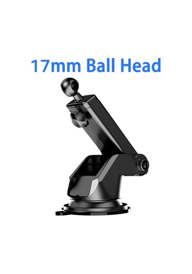 Untoom Araç Telefon Tutucu 17mm Vakumlu Top Başlık Cam Standı Cep Telefonu Aksesuarıblack Black
