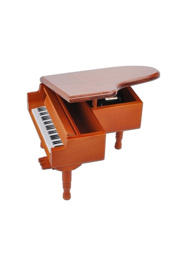 Ulzyvf Ahşap Piyano Kutusu - Rastgele Melodi, Dekoratif Hediye Kutusu