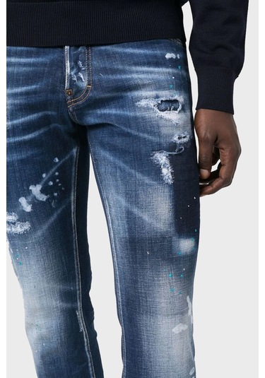 Dsquared2 Erkek Kot Pantolon S71LB1102 S30342 470 LACİVERT Lacivert