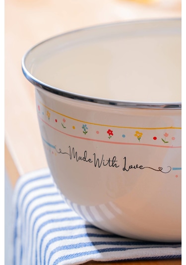Made With Love Emaye Karıştırma Kabı - 22 Cm