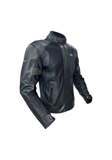 Forte GT 2002003 Black Panther Deri Yazlık Korumalı Mont Siyah
