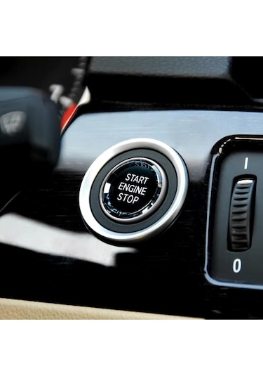 Bmw 3 Serisi E93 Kristal Start Stop Tuşu Gümüş 2005-2012