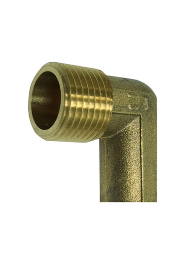 Suntek 1 Adet Çift Erkek Dişli Dirsek Pirinç Dn15xdn15 Uzatma