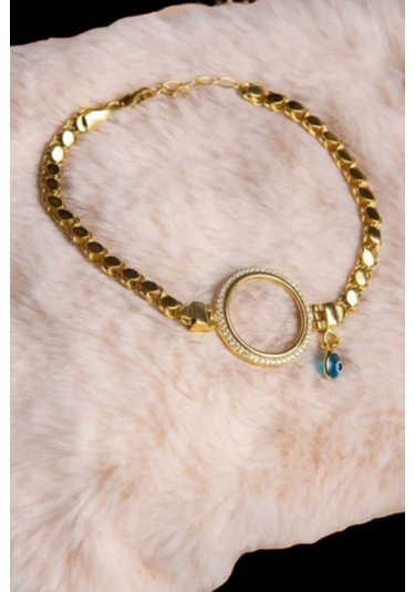 Modagümüşevi 925 Ayar Gümüş Pullu Zincir Tasarımlı Çeyrek Altın Bileklik, Çeyrekli Gümüş Bileklik