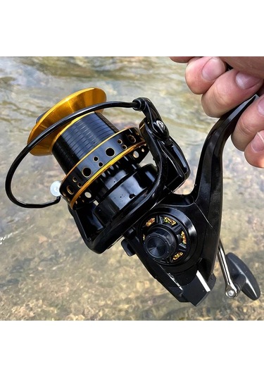 Motion003 Balıkçılık Spinning Makarası 10000 Serisi Alüminyum Alaşımlı 30kg Sürükleme Tuzlu Tatlı Su