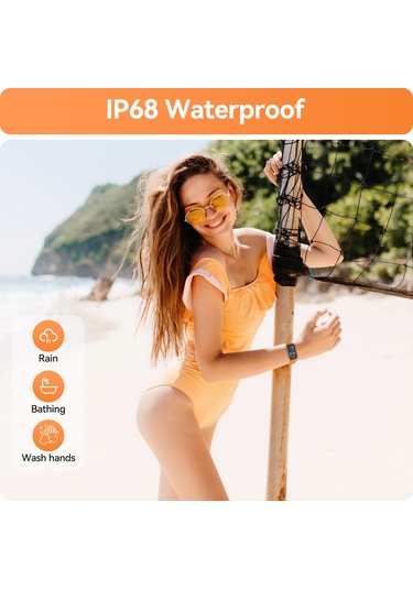 Geeroyoo Anyloop Alb1 Spor Akıllı Saat Turuncu - Ip68 Su Geçirmez, Kalp Atımı, Kan Oksijeni Ve Uyku İzleyici, Adım Ve Kalori Sayaç, 1.47 İnç Dokunmatik Ekran, 20+ Spor Modu