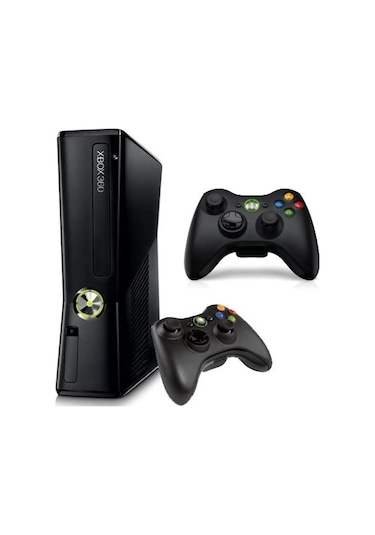 Xbox 360 Slim 250 GB 30 Oyun Yüklü Konsol + 2 Kol + Jtag (İthalatçı Garantili)