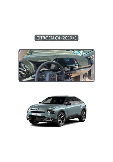 Cıtroen C4 2020+torpido Koruma Halısı Gri Kenar