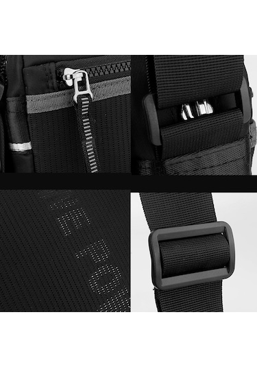 Sones Wepower Erkek Outdoor Günlük Naylon Çapraz Çanta Tek Omuz Çantası Koyu Mavi