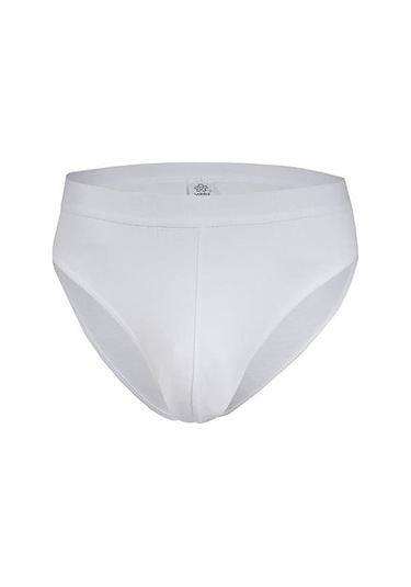 3 Adet Yıldız Erkek Likralı Modal Kemerli Slip Külot 65-66-67 Beyaz