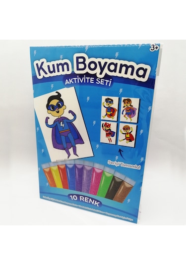 Süper Şimşek Süper Kahraman Kum Boyama Aktivite Seti