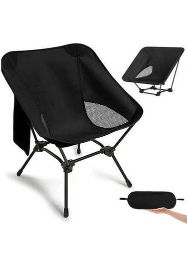 Bloomnest Ayarlanabilir Kamp Sandalyesi, Hafif Katlanır Sandalye, Taşınabilir Kamp Ekipmanı A622 Altın-siyah Altın - Siyah
