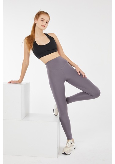 Josejuan Kadın Tayt Uzun Toparlayıcı Yüksek Bel 7101-füme Füme