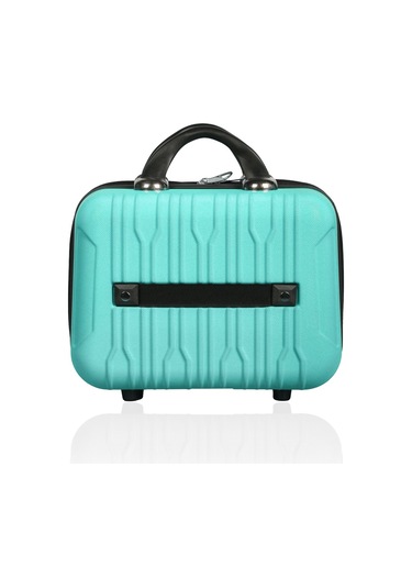 Polo&sky Mars Model Su Yeşili Renk Abs Makyaj Çantası El Valizi