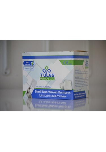 Tules Steril Non Woven Kompres 7.5 x 7.5 CM 100 Adet
