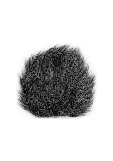 Geeroyoo Koyu Gri Tavşan Tüyü Mikrofon Rüzgar Koruması - Boya Mm1/rode Videomicro Uyumlu, Rüzgar Ve Gürültü Engeli, İç/ Dış Kullanım