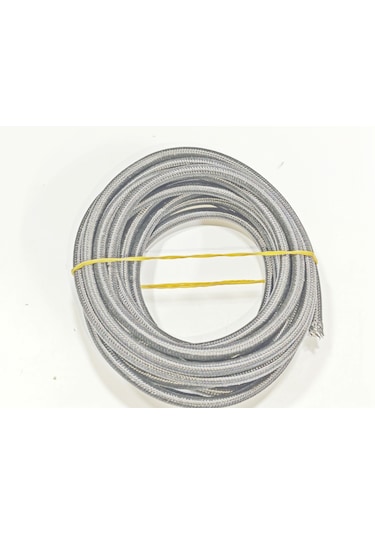 Siyah Renk 6mm Cam Elyaf Örgü Yanmaz Kablo 5metre, -60/+180 C 1 Adet