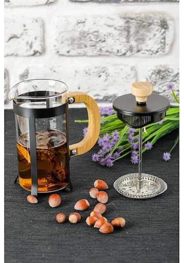 Lüx Cam 350 Ml French Press Siyah Diğer