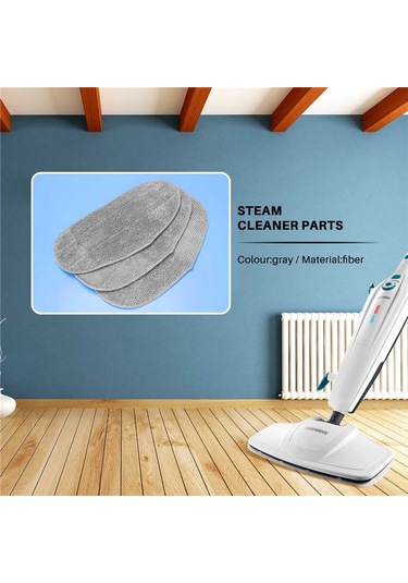 Crackedice Leifheit Cleantenso Buharlı Temizleyici Buharlı Süpürge İçin 3 Adet Paspas Bezi