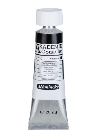 Schmincke Akademie Guaj Boya 20 Ml. 750 Deep Black