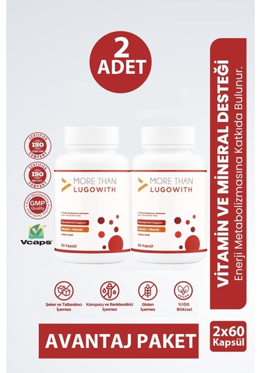 More Than Lugowith 60 Kapsül 2 Adet