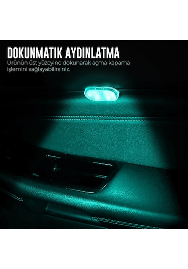 Dokunmatik Sensörlü Mini Led Lamba  RGB Tekli