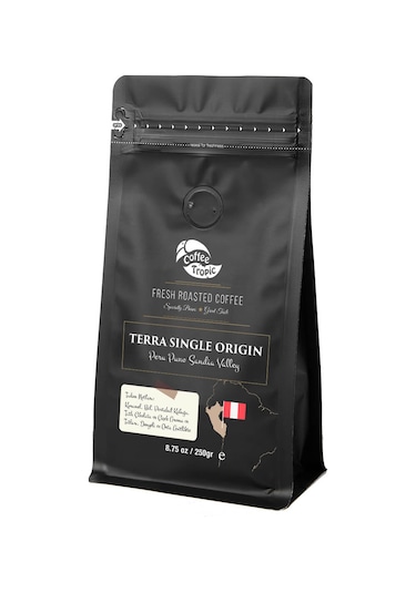 Coffeetropic Terra Single Origin Peru Puno Sandia Valley Çekirdek 250 G