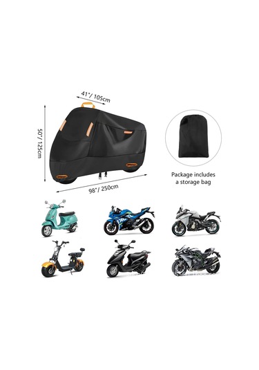 Geeksen Honda Leib 250 İçin Çok Fonksiyonlu Motosiklet Örtüsü, Yağmura, Güneşe Ve Toza Karşı Koruma