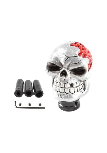 Suntek Manuel Kafatası Vites Değiştirme Topuzu Gümüş