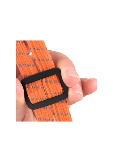 Ranyeek Motorsiklet Kaskı İçin Turuncu Esnek Yansıtan Bağlantı Kordonu, 60 Cm Uzunlukta, 1.5x Genişleme Kabiliyeti, Abs+lastik+nilon Malzeme, 4 Adet