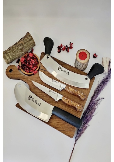 Sürmene Mutfak Bıçak Seti Satır Zırh Bıçak Set