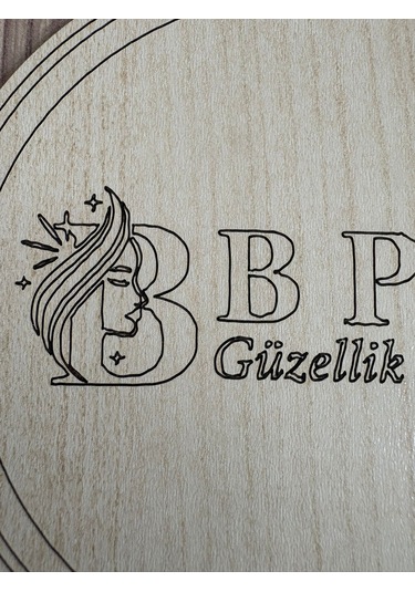 10'lu Kişiye / Şirkete Özel Logolu Bardak Altlığı Seti Lazer Kesim Kurumsal Hediye 9 Cm Açık Ahşap