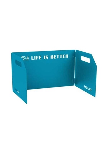 Wondernest Yürüyüş Üç Sobası Rüzgar Koruma Plakası Ön Mavi Katlanabilir Kamp Ocağı İçin Cam Brülör - Ta Çok Renkli