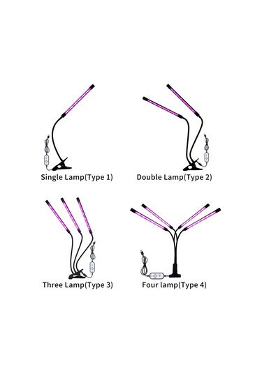Reedark Usb Bitki Büyütme Lambası: Mavi-kırmızı Işık, Ayarlanabilir Boyun, 5 Parlaklık Seviyesi, 4/8/12h Zamanlayıcı, İç Mekan Bitkileri İçin Tam Spektrum Led Aydınlatma Diğer