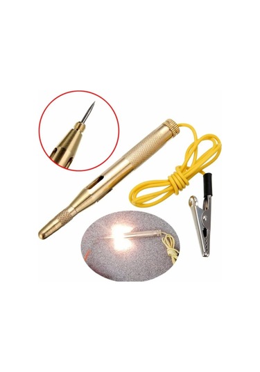 Wellhise 7747 12v Araç Oto Araba Kontrol Test Kalemi Timsah Ağızlı Elektrik Kalemi