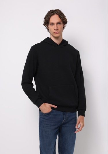 Colins Regular Fit Erkek Siyah Sweatshirt Cl1076340 Q1.v2 Blk Siyah