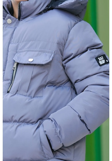 Erkek Çocuk Şişme Mont Km.0041 Gri