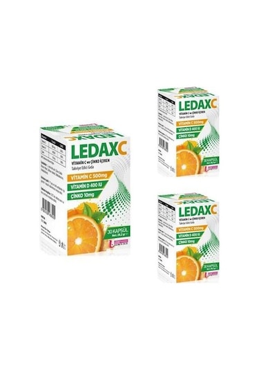 Ledapharma Ledax C 30 Kapsül 3 Adet