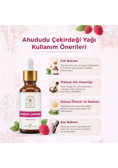 Ahududu Çekirdeği Yağı 10 Ml %100 Saf 10 ML