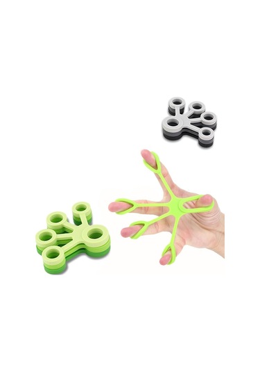 Finger Silikon El Parmak Egzersiz Aparatı Mavi