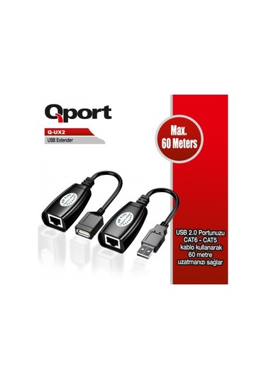Qport Q-ux2 60m Usb Extender 2&apos Li Paket